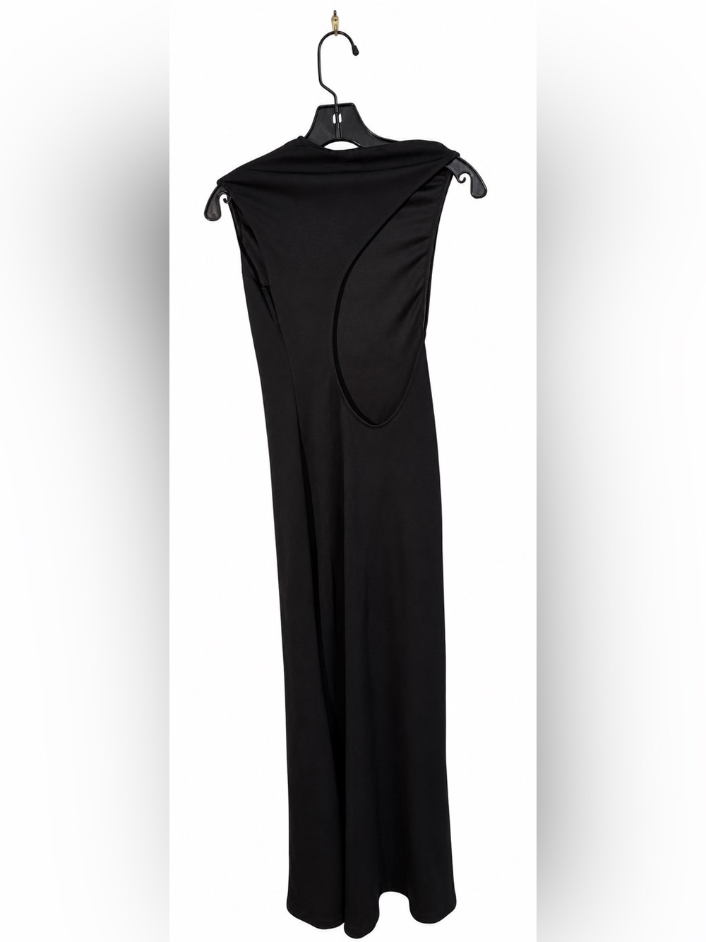 NWT Meshki Katerina Scuba Jersey Cut Out Maxi Dress Small Black - Picture 5 of 6